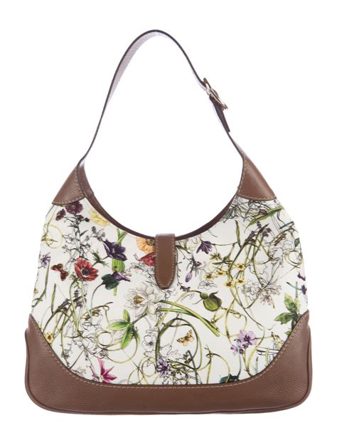 gucci jackie bag floral|gucci clear tote bag.